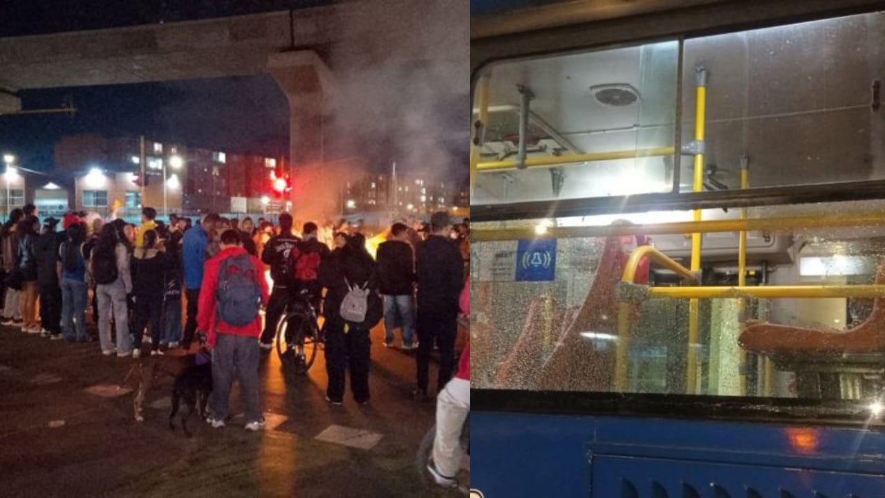 Múltiples alteraciones de orden público se registraron en Bogotá.