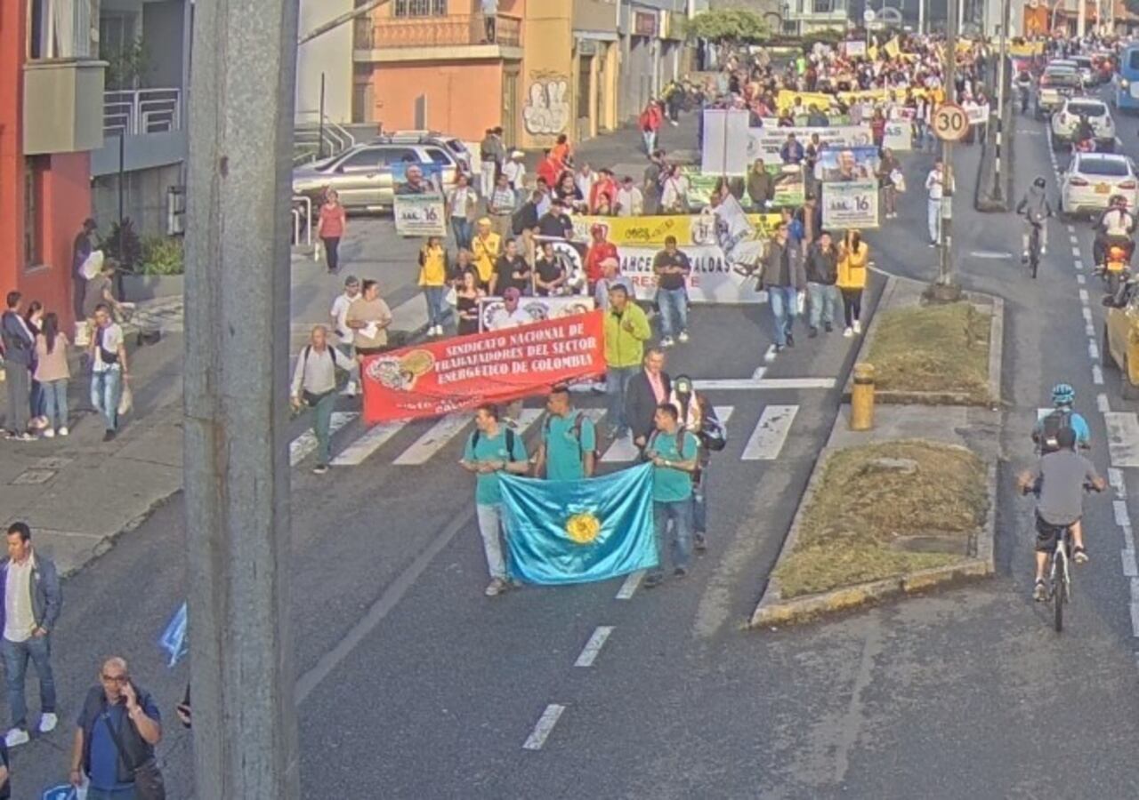 Marcha en Manizales.