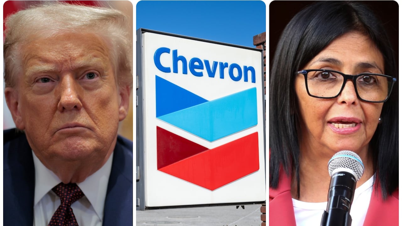 Donald Trump y Delcy Rodríguez