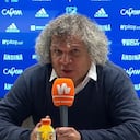 Alberto Gamero en rueda de prensa después del partido frente Atlético Nacional