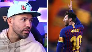 Agüero terminó cambiando de tema para no hablar más de su amigo