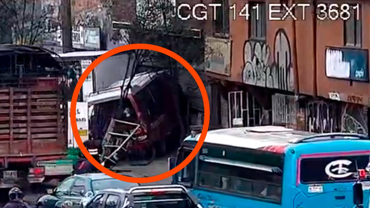 En el video se puede ver cómo la movilidad se ve ralentizada por el suceso.