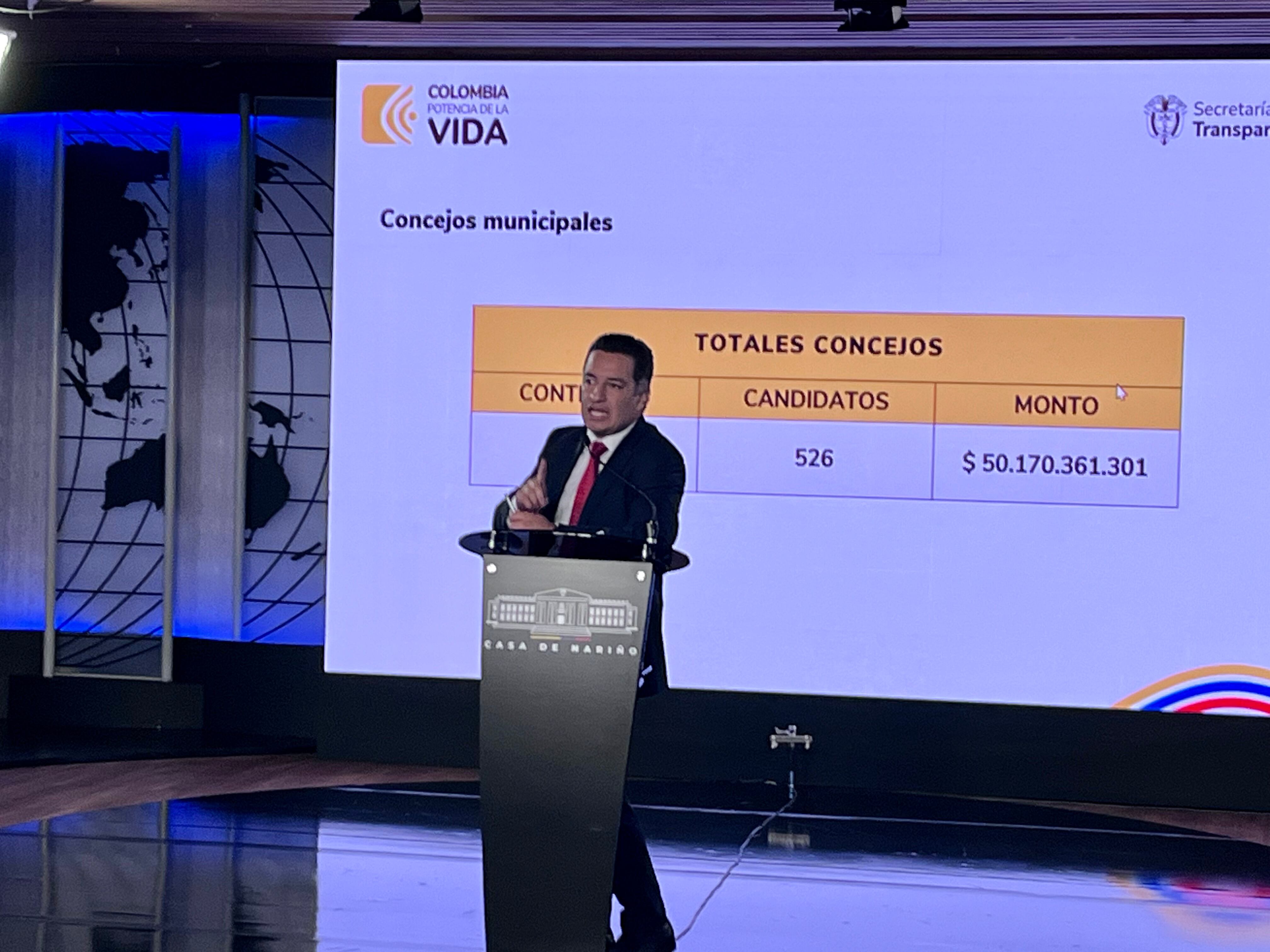 Andrés Idárraga consejero Presidencial de Transparencia