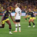 Linda Caicedo anotó un golazo para el 1-0 parcial frente a Alemania.