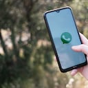 In this photo illustration a WhatsApp logo seen displayed on a smartphone screen in Athens, Greece on May 7, 2023. (Photo illustration by Nikolas Kokovlis/NurPhoto via Getty Images)