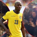 Moisés Caicedo, de Ecuador. Hinchas mexicanos fuera del hotel de su rival en el Mundial 2026.