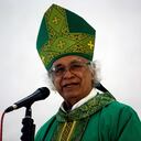 El cardenal nicaragüense Leopoldo Brenes habla a los feligreses durante una misa en la Catedral Metropolitana de Managua en Managua, Nicaragua, el 13 de noviembre de 2022. (Photo by OSWALDO RIVAS / AFP)
