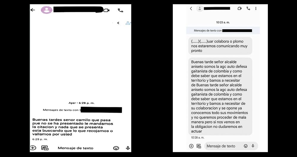 Las amenazas del los grupos ilegales a los alcaldes son frecuentes. 
