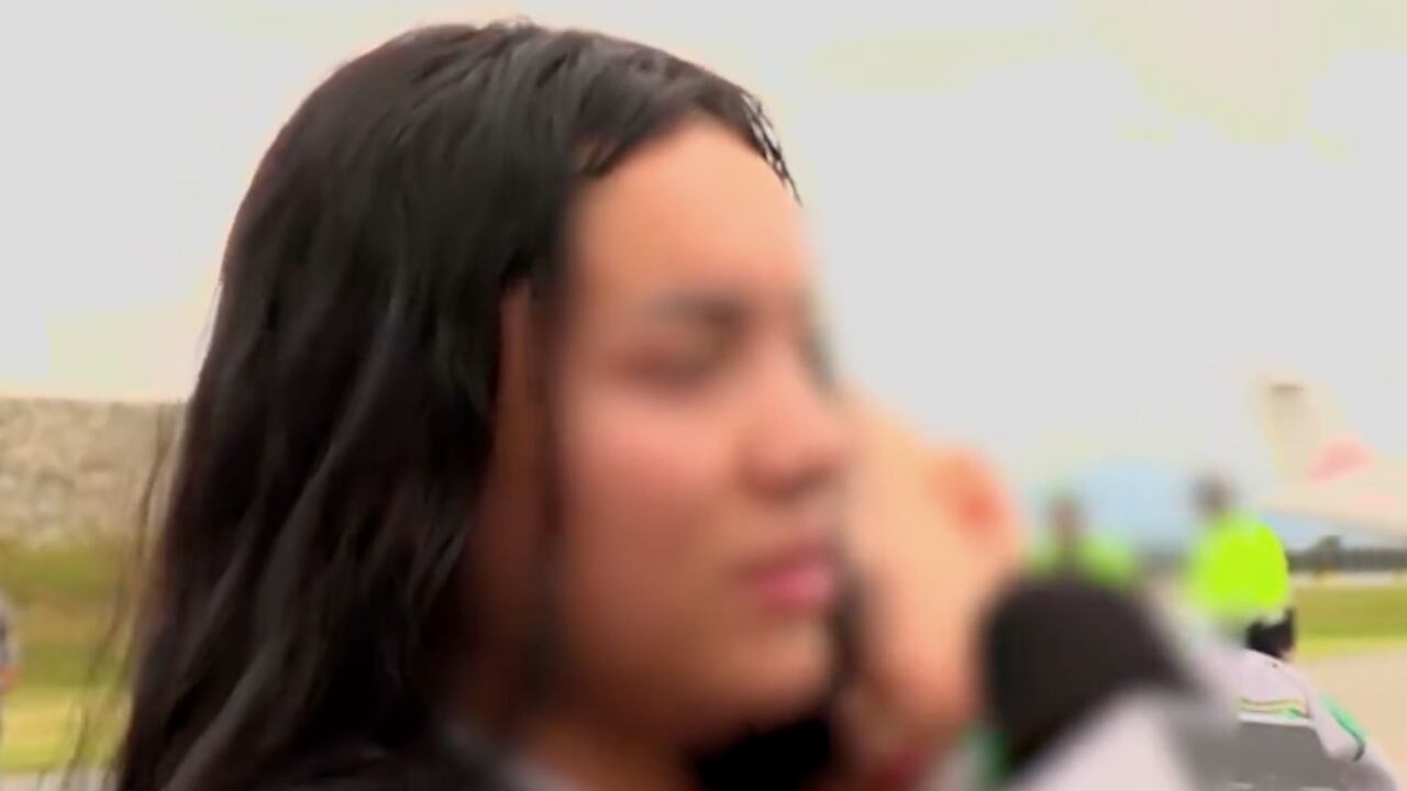 La migrante colombiana que hace la denuncia.