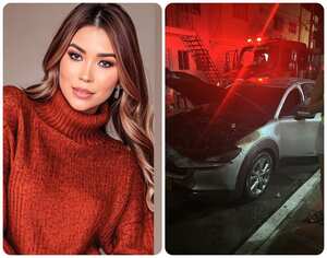 En extrañas circunstancias se incendió el carro en el que se transportaba Day Vásquez