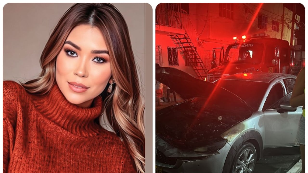 En extrañas circunstancias se incendió el carro en el que se transportaba Day Vásquez