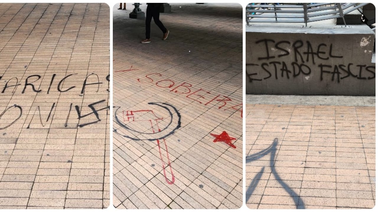 El embajador Gali Dagan compartió las imágenes de cómo han vandalizado el edificio diplomático.