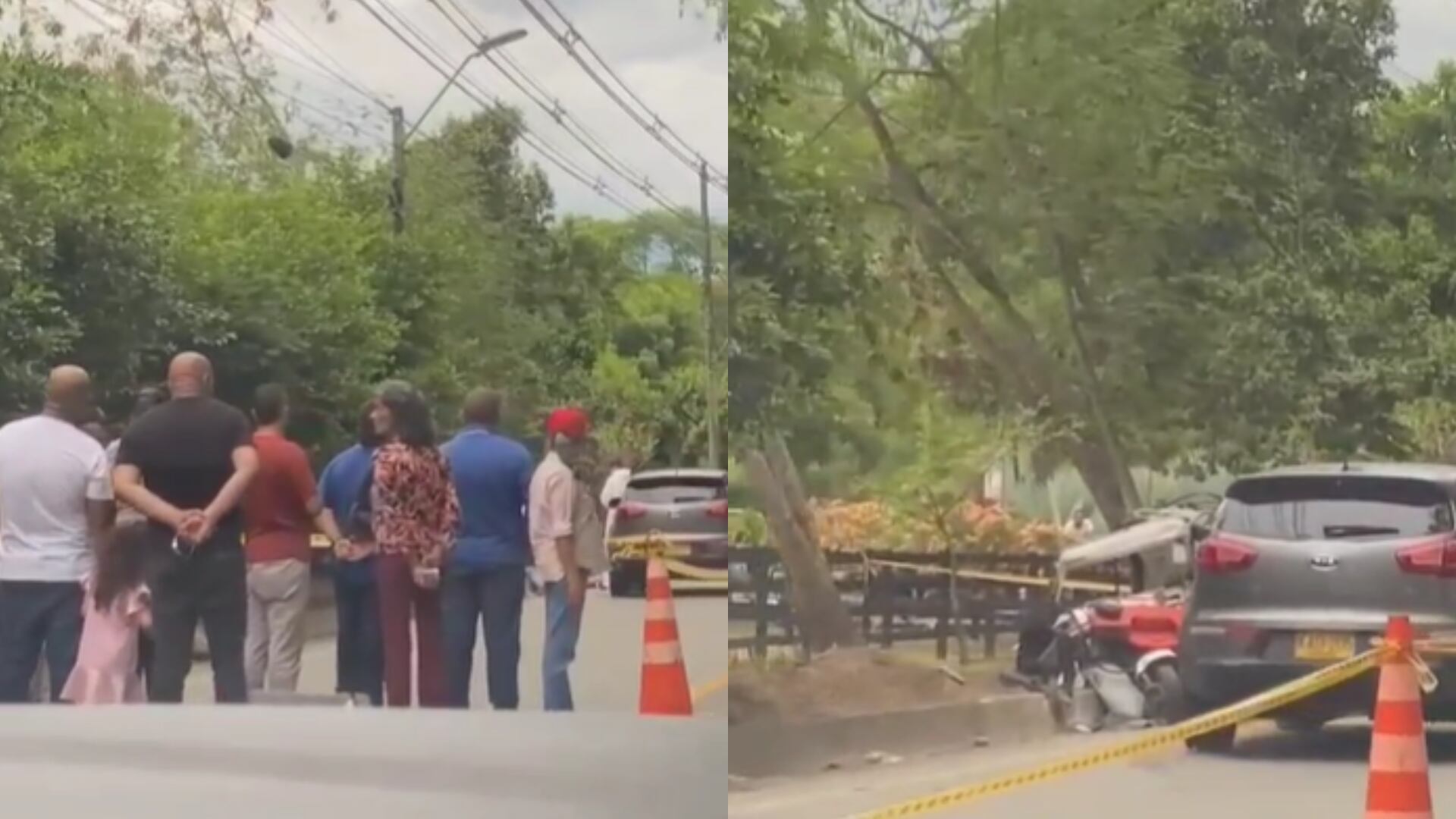 Registran accidente de tránsito en Santa Fe de Antioquia.