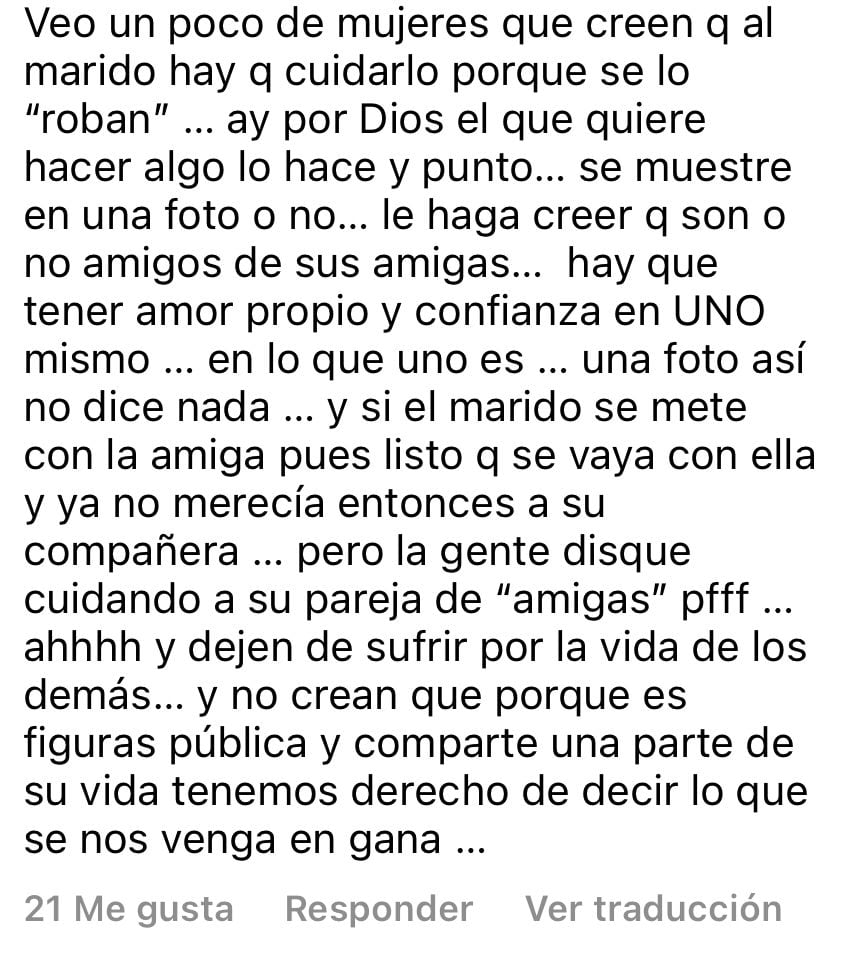 Comentarios frente a la polémica foto del esposo de Claudia Bahamón con Catalina Amaya