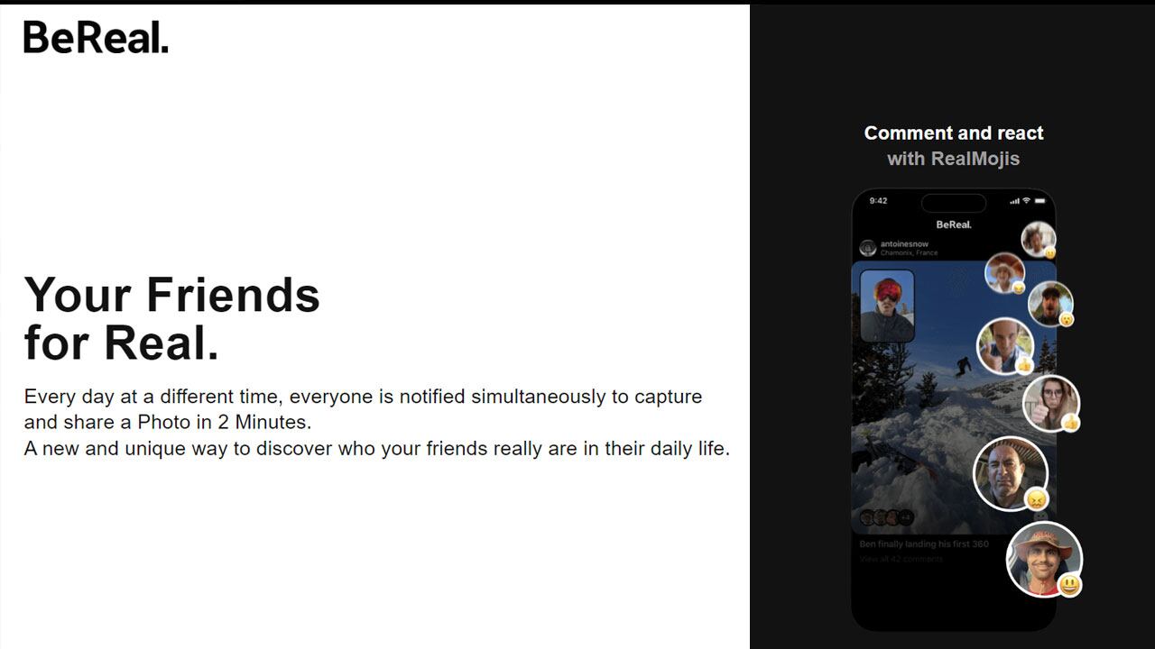 BeReal de origen europeo es una red social que compite contra Instagram y TikTok.