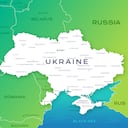 El mapa de Ucrania y sus fronteras