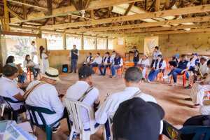 El defensor del Pueblo, Carlos Camargo, realizó una visita humanitaria al corregimiento Makumake-Rioseco, de Valledupar, en el Cesar, para verificar la situación del pueblo indígena Kankuamo.