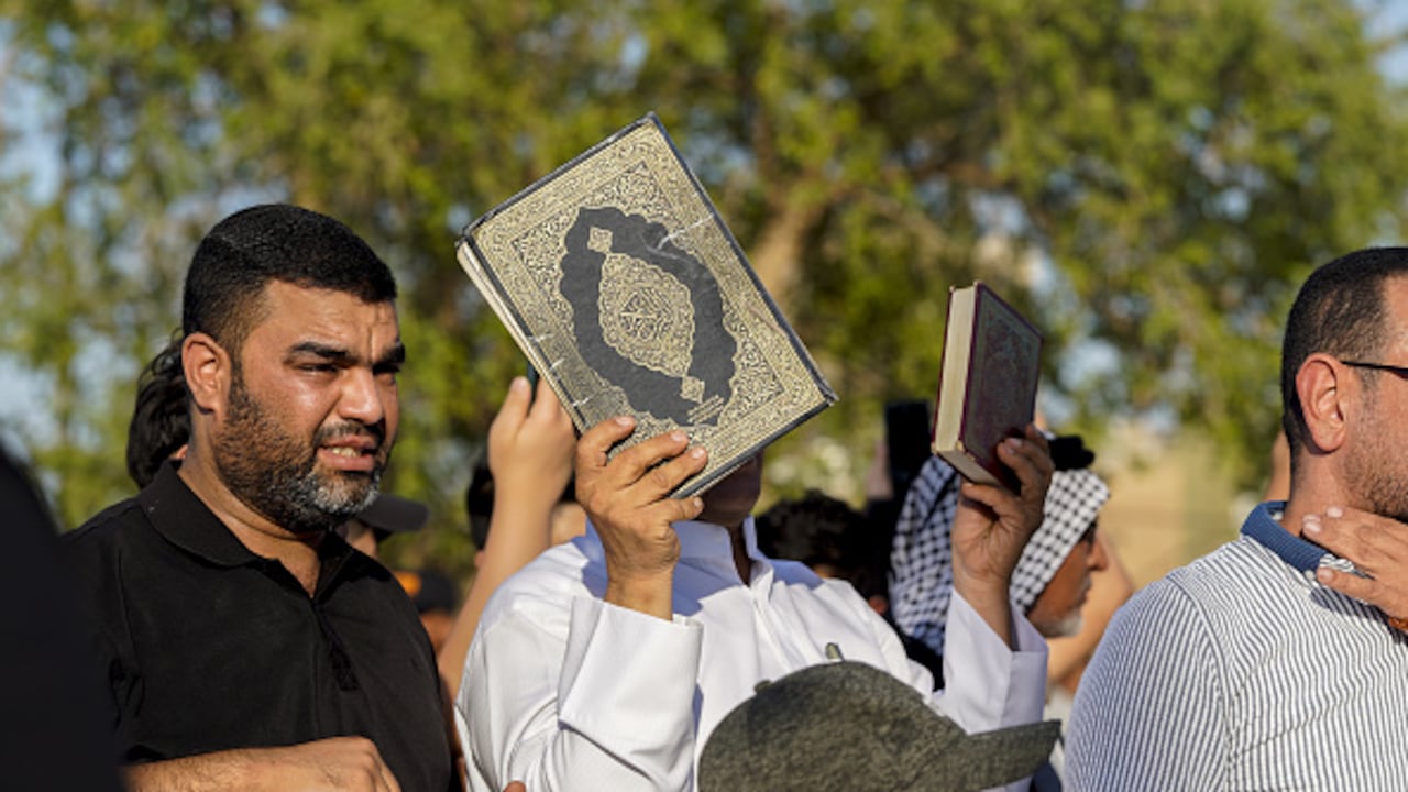 La estrategia de la Casa Blanca podría fracasar en un momento en que muchos miembros de la comunidad sienten que defender la autodeterminación palestina es comparado injustamente con aquellos que promueven el antisemitismo y apoyan a los extremistas.(Photo by Karrar Essa/Anadolu Agency via Getty Images)