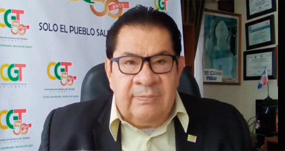 Percy Oyola, de la CGT, fue presidente de varios sindicatos y ha integrado diferentes mesas de negociación.