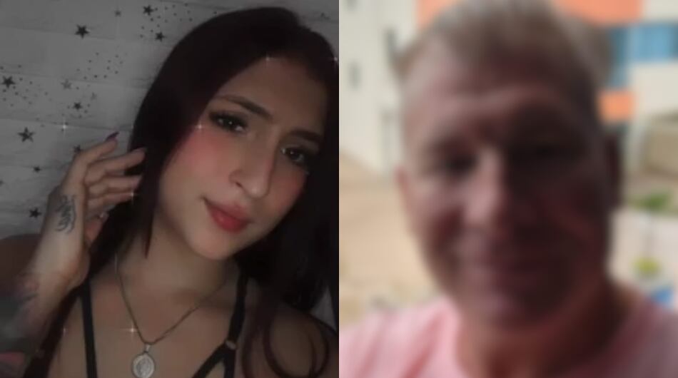 Laura Lopera junto al presunto feminicida, Jesse Gilbert Wiseman.