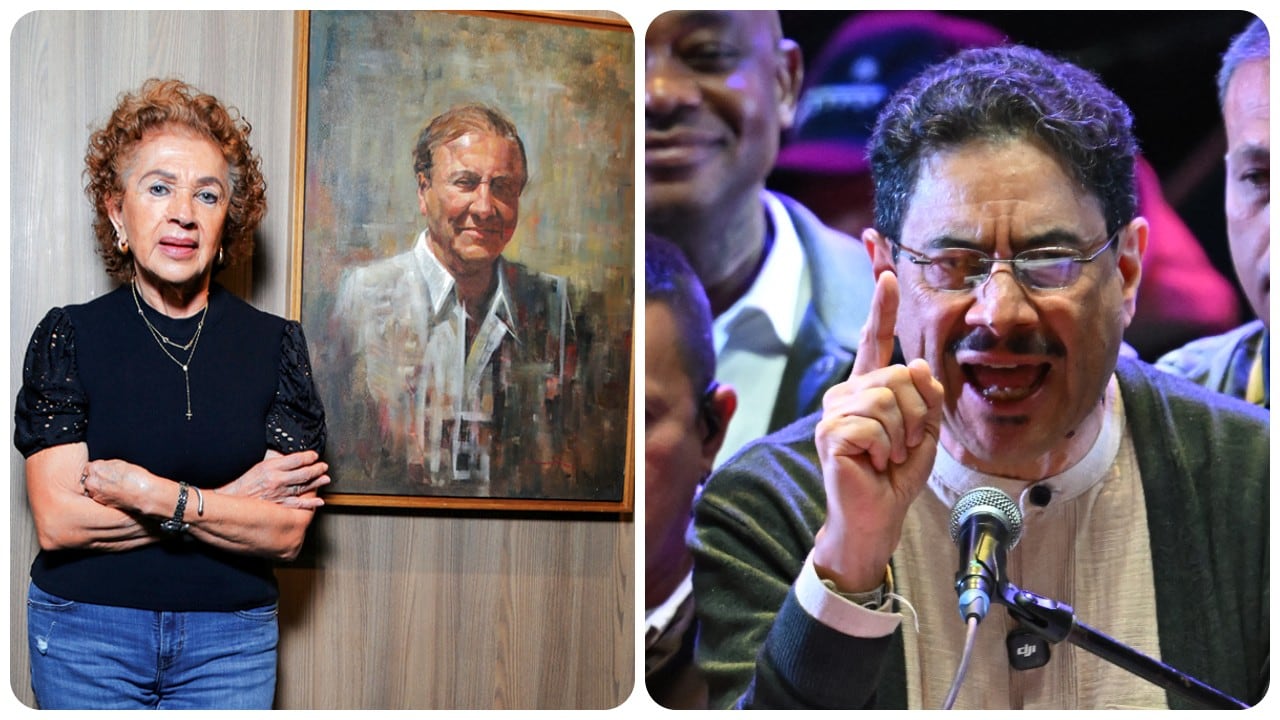 Socorro Oliveros e Iván Cepeda.