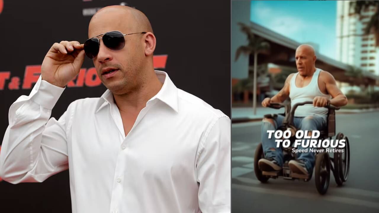 Vin Diesel envejecido por la inteligencia artificial.