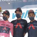Podio Ineos etapa 10, Giro de Italia 2021