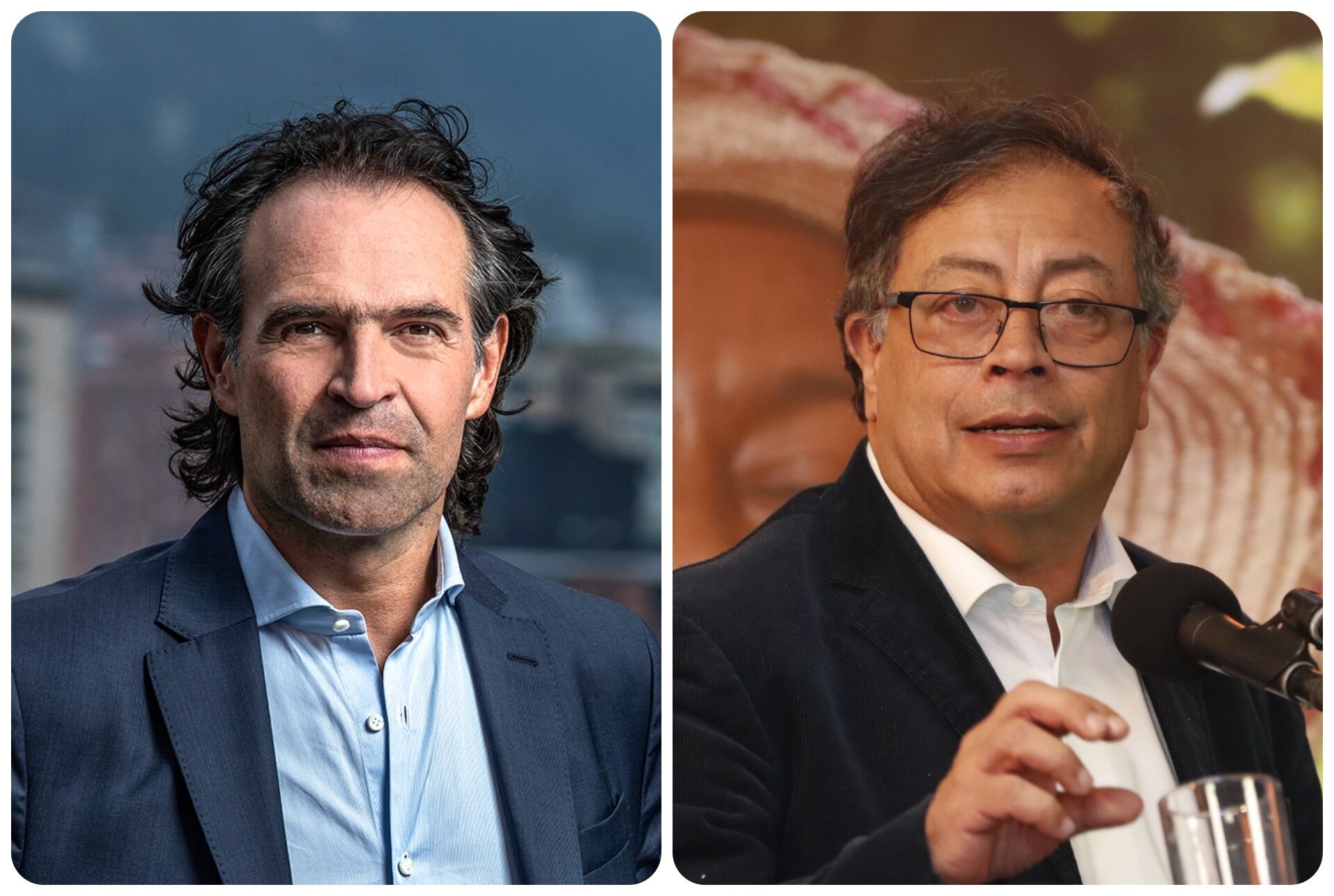 El alcalde de Medellín, Federico Gutiérrez, y el presidente de la República, Gustavo Petro.