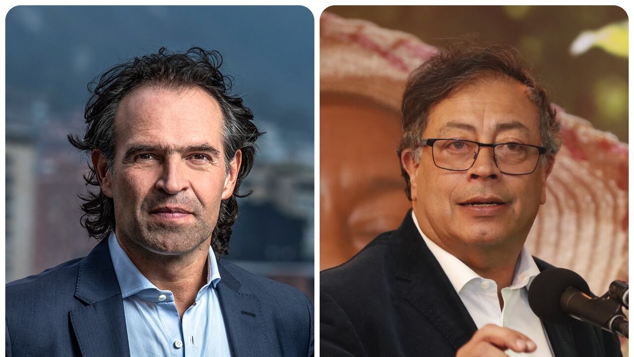 El alcalde de Medellín, Federico Gutiérrez, y el presidente de la República, Gustavo Petro.