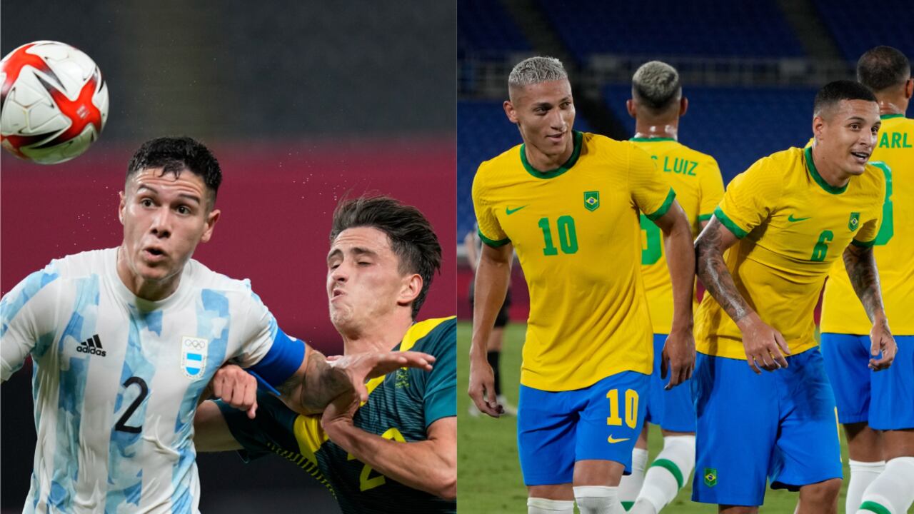 Argentina y Brasil en Tokio 2020. Foto: AP/SIlvia Izquierdo/Kiichiro Sat