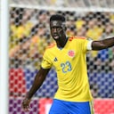 KANSAS CITY, MISSOURI - JULY 3: Davinson Sanchez #23 of Colombia looks on during the second half of a FIFA World Cup 2026 Round Of 32 match between Colombia and Ghana at Kansas City Stadium on July 3, 2026 in Kansas City, Missouri. (Photo by Bill Barrett/ISI Photos/ISI Photos via Getty Images)