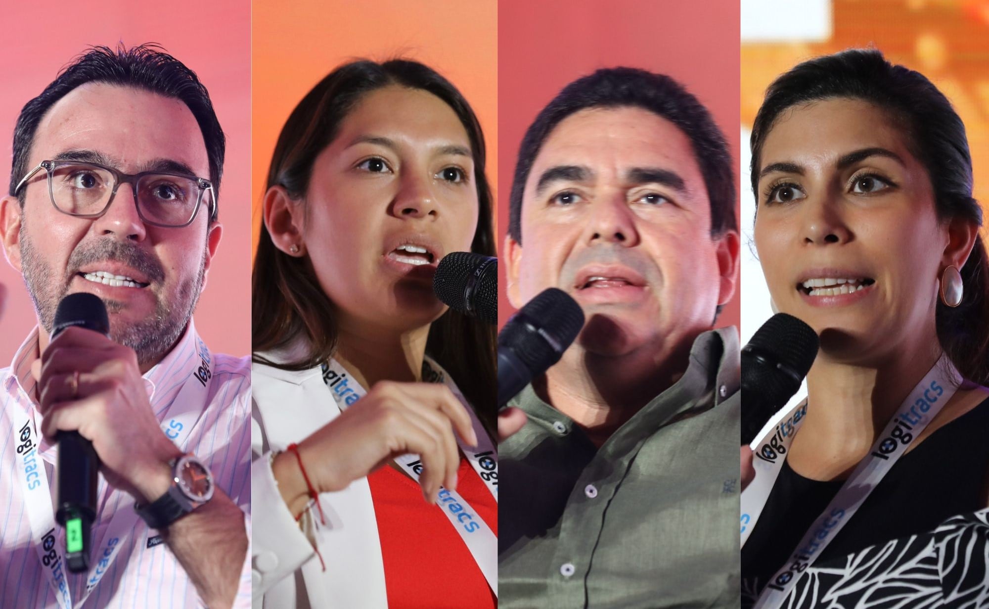 Mauricio Vega, gerente de Autopistas del Café; Luz Ángela Girón, directora de Política Sectorial de la Gobernación de Cundinamarca; Carlos Rosado, director de Relaciones Públicas Sacyr Concesiones y María Fernanda Santa Palacios, directora de la Cámara Colombiana de la Infraestructura seccional Occidente.