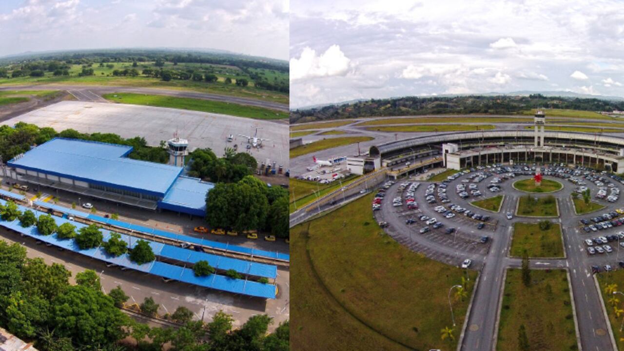 Aeropuerto Los Garzones en la ciudad de Montería y el aeropuerto internacional José María Córdova, de Rionegro, el segundo más importante de Colombia.