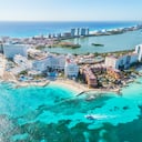 Aerial of Cancun, Quintana Roo, Mexico