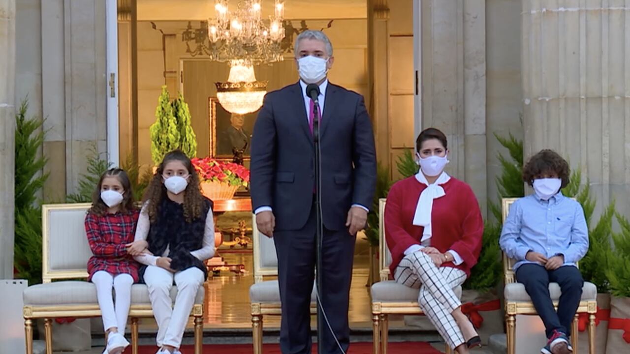 El presidente Iván Duque envió un mensaje de Navidad junto con su familia.