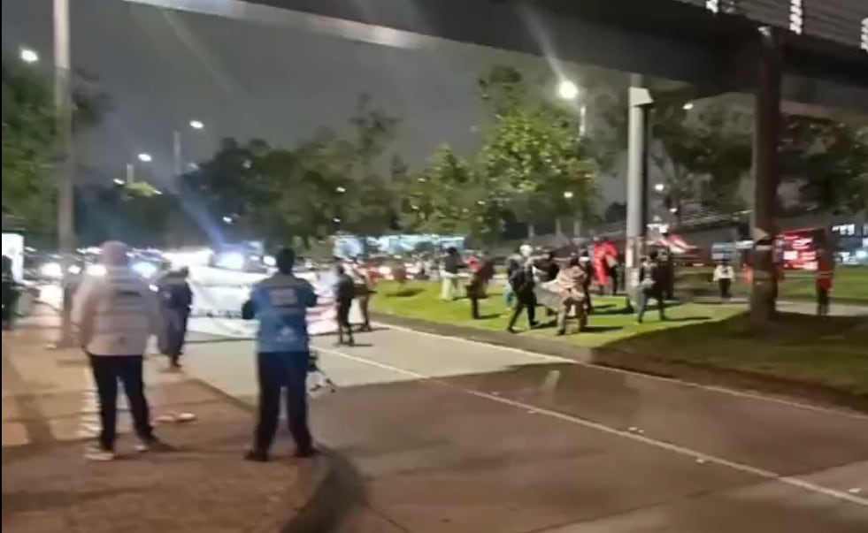Bloqueos en Bogotá