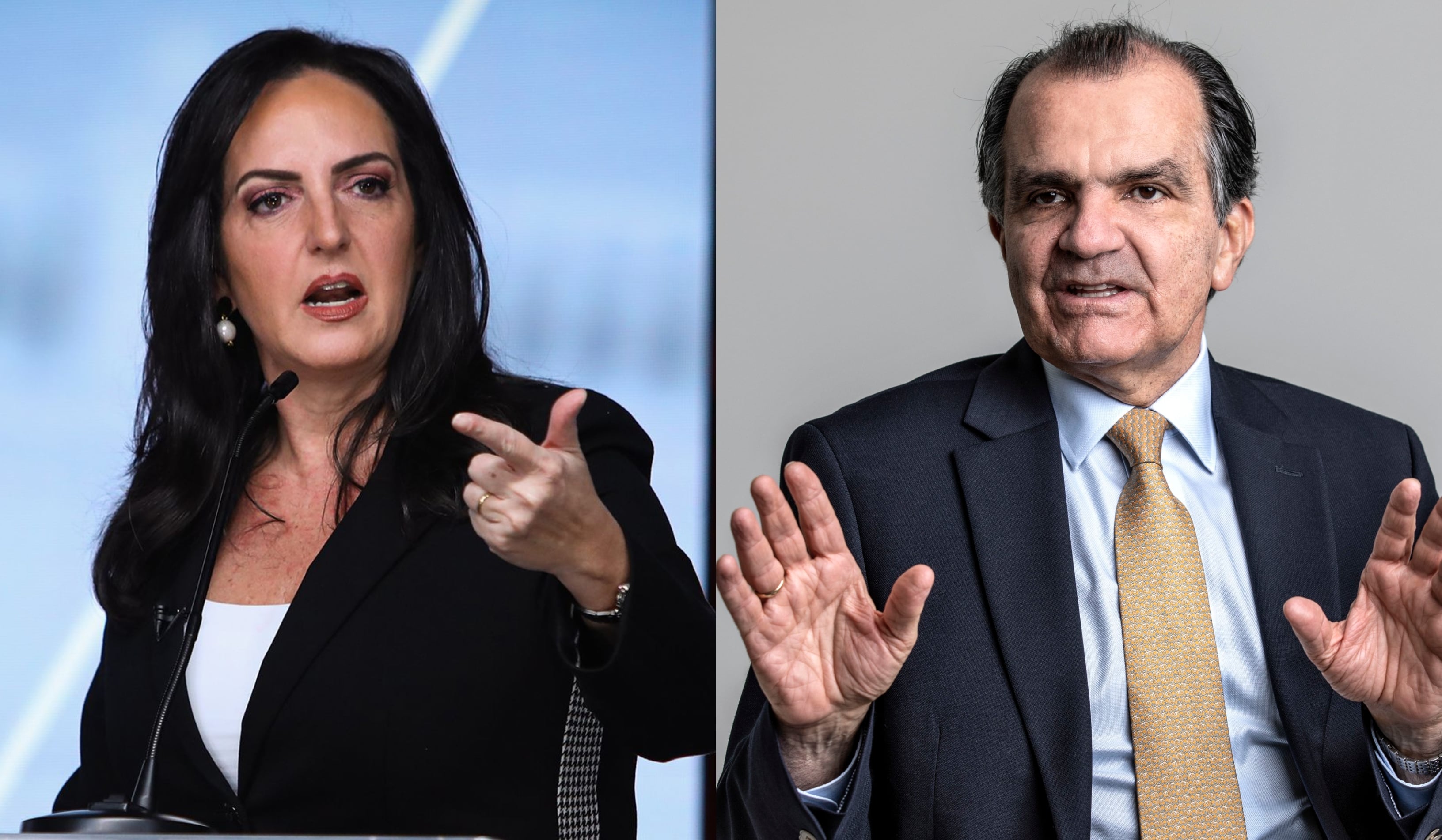 María Fernanda Cabal y Óscar Iván Zuluaga.