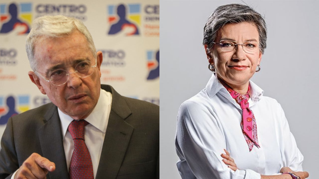 Álvaro Uribe y Claudia López