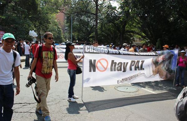 Así marcharon en Medellín. Fotografía: Juan Esteban Mejía / SEMANA
