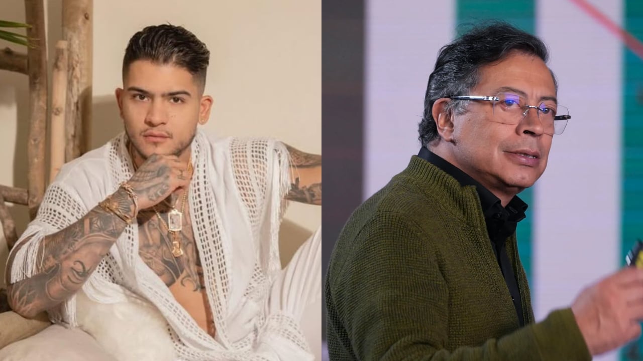 B King, cantante desaparecido en México, y el presidente Gustavo Petro.