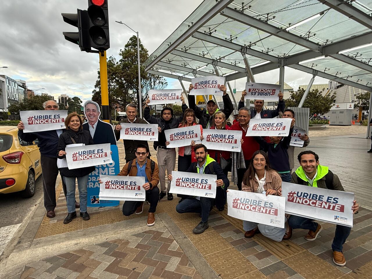 Integrantes del Centro Democrático en Bogotá.