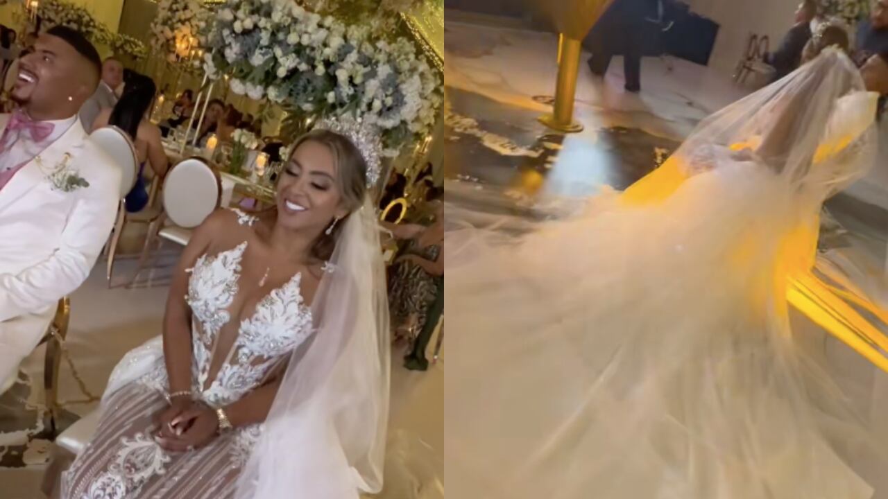 El vestido de Angie Bonilla.