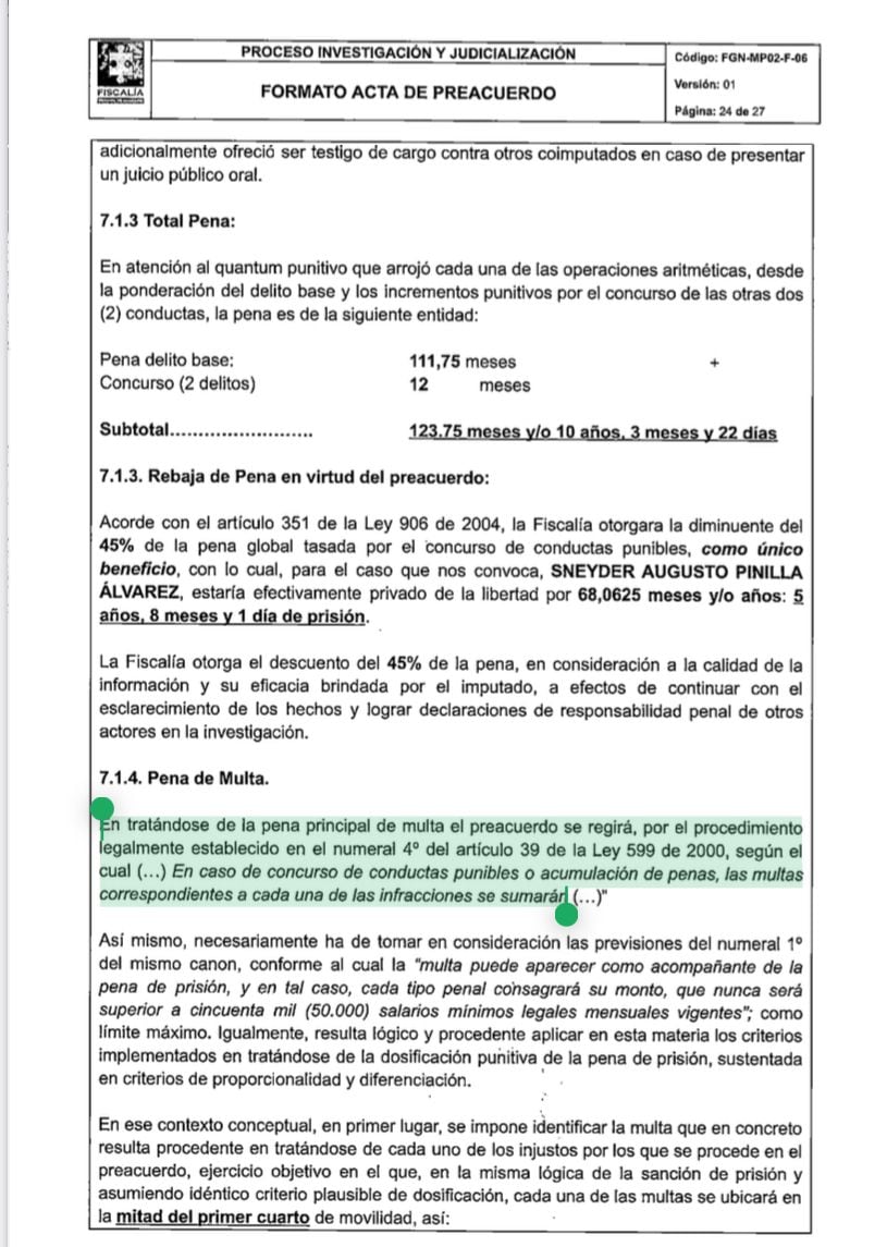 El exsubdirector de la UNGRD busca que un juez avale el acuerdo y se fijen los años que tendrá en la cárcel. Aquí el documento.