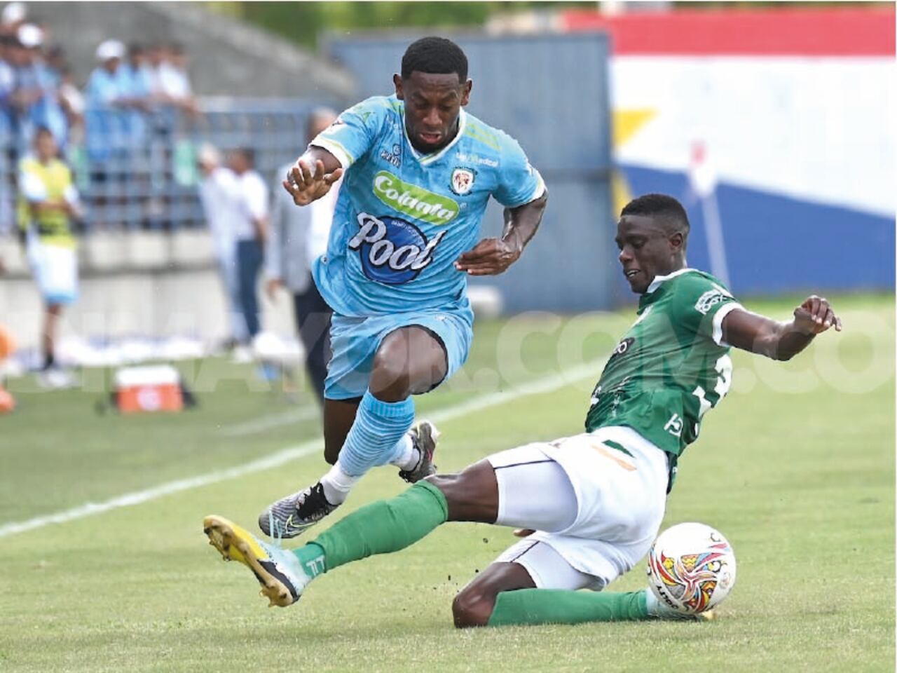 Imagen del duelo entre Deportivo Cali y Jaguares de Córdoba, por el juego de vuelta de la fase III de la Copa Colombia. Foto: Dimayor.
