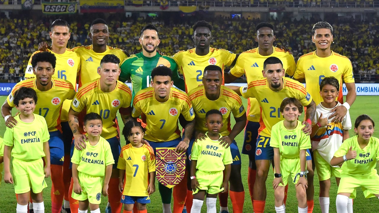 Selección Colombia en el último juego del 2025 ante Ecuador en Barranquilla