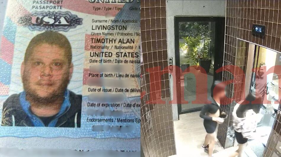 Timothy Alan Livingston, hallado con dos niñas en hotel de El Poblado, en Medellín.