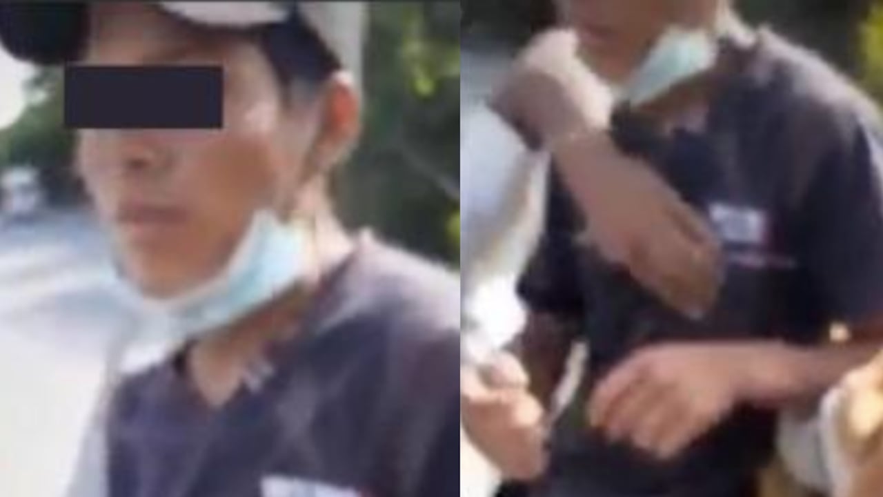 Ciudadano peruano lanzado desde un puente.