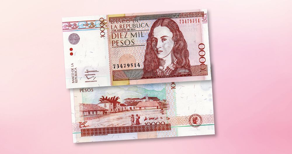 El billete de 10.000 tiene la imagen de la Pola en el anverso. 