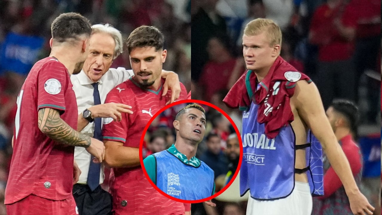 Jorge Jesús contra Noruega, Erling Haaland y Cristiano Ronaldo.