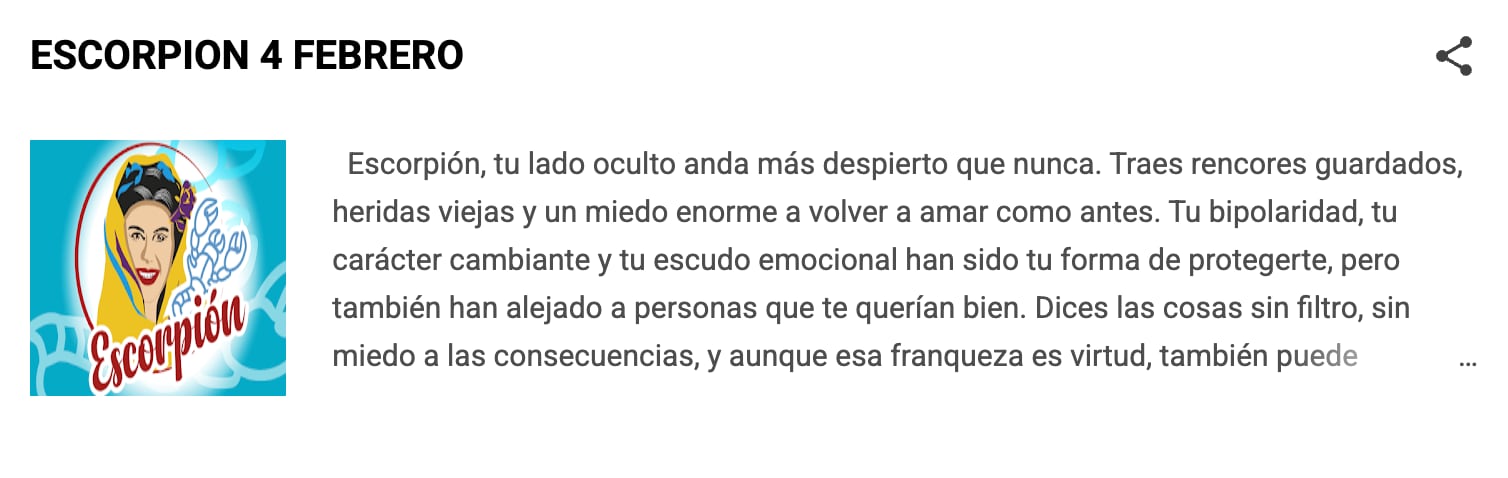 Horóscopo para Escorpio según Nana Calistar el día de hoy
